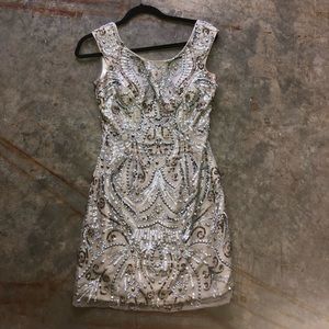 Beaded cocktail dress
